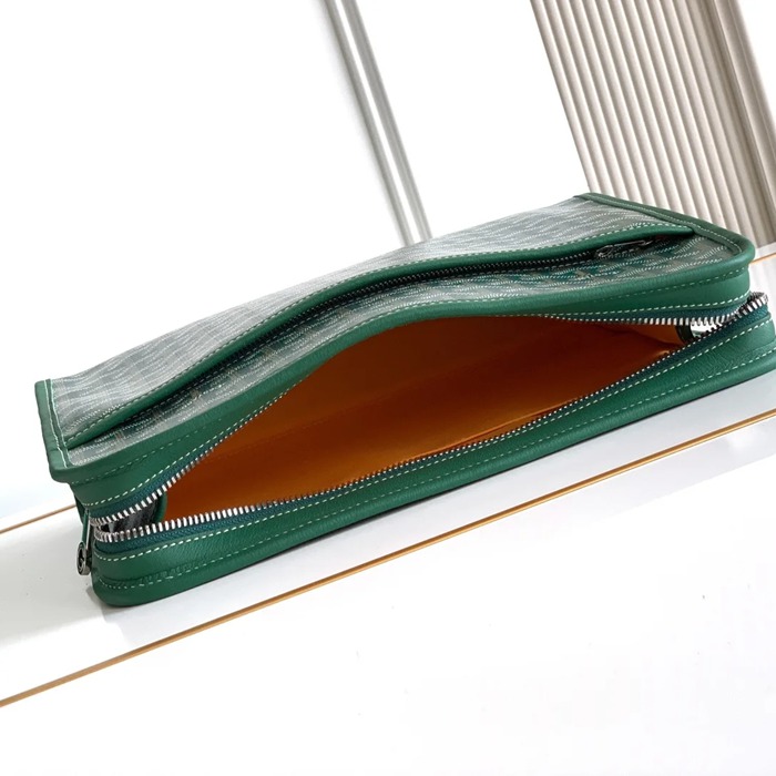 GOYARD ジュヴァンス 大洗面ポーチ 緑 サイズ:29.5x23x7.5cm