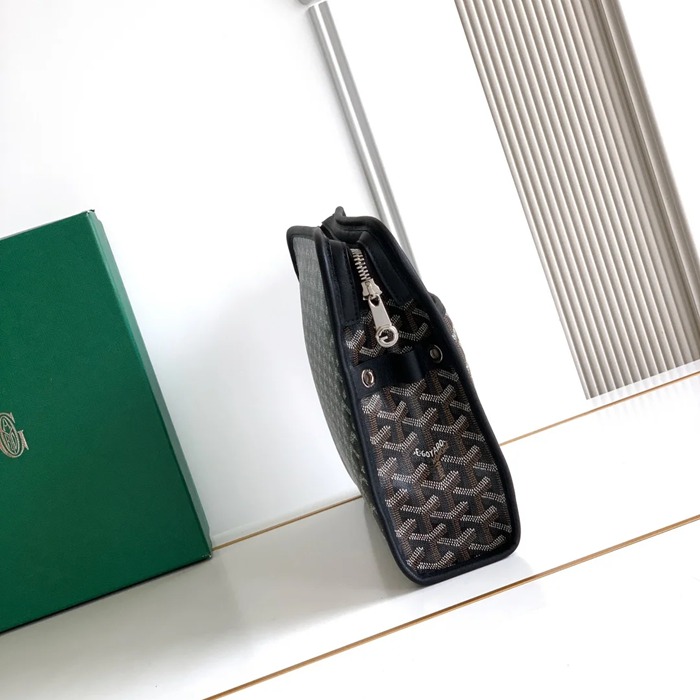 GOYARD ジュヴァンス 大洗面ポーチ 黒 サイズ:29.5x23x7.5cm