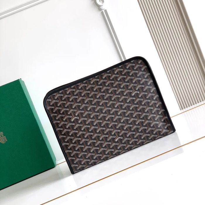 GOYARD ジュヴァンス 大洗面ポーチ 黒 サイズ:29.5x23x7.5cm