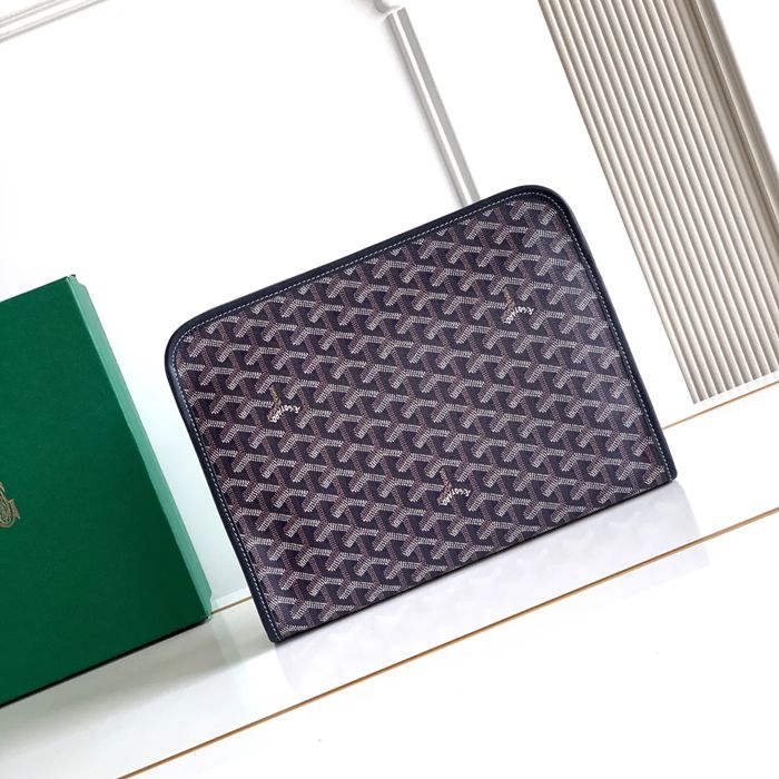 GOYARD ジュヴァンス 大洗面ポーチ 青 サイズ:29.5x23x7.5cm
