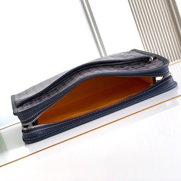 GOYARD ジュヴァンス 大洗面ポーチ 青 サイズ:29.5x23x7.5cm