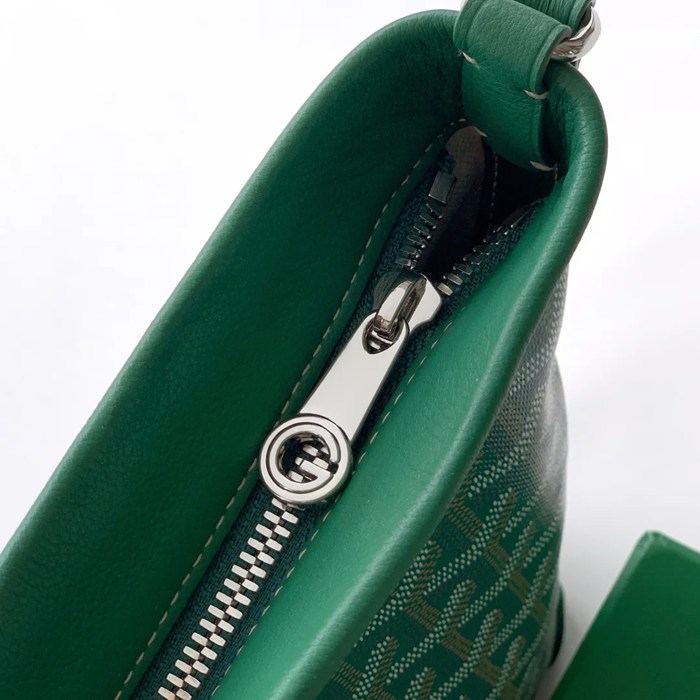 GOYARD コンティハンドバッグ 緑 サイズ:24x22x6.5cm