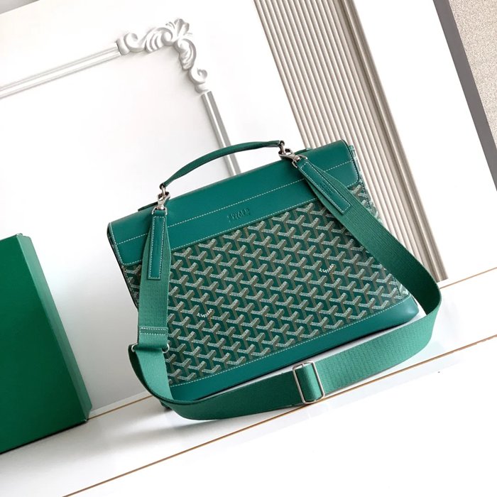 GOYARD シタディン 小メッセンジャー 緑 サイズ:38x33cm