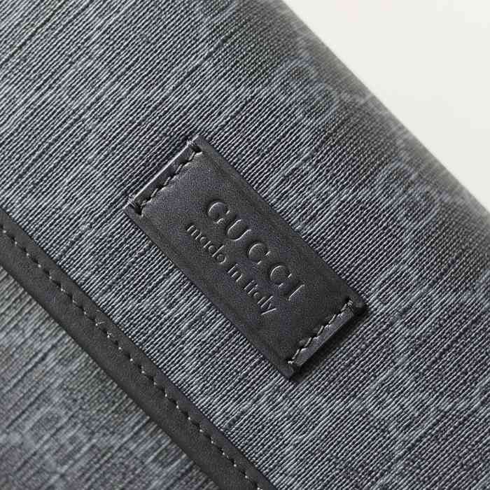 GUCCI ウエストバッグ 黒灰 サイズ:24x17x3.5cm