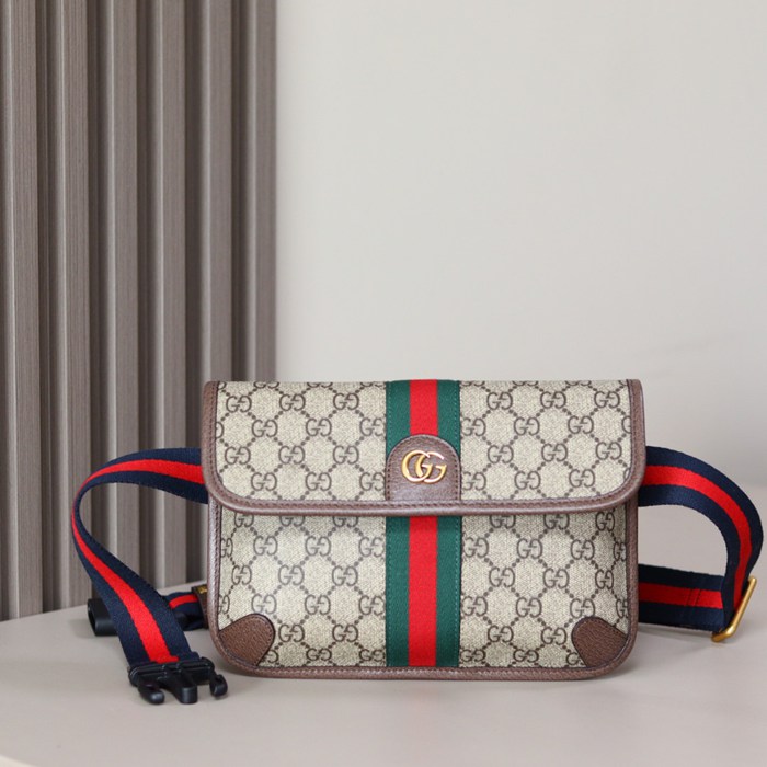 GUCCI オフィディア ウエストバッグ 黒灰 サイズ:23.9x17x3.6cm