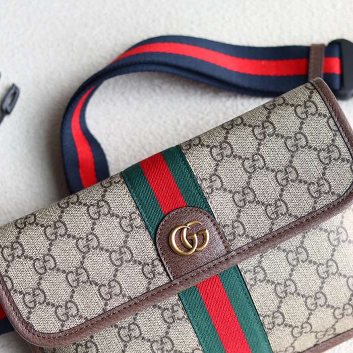 GUCCI オフィディア ウエストバッグ 黒灰 サイズ:23.9x17x3.6cm