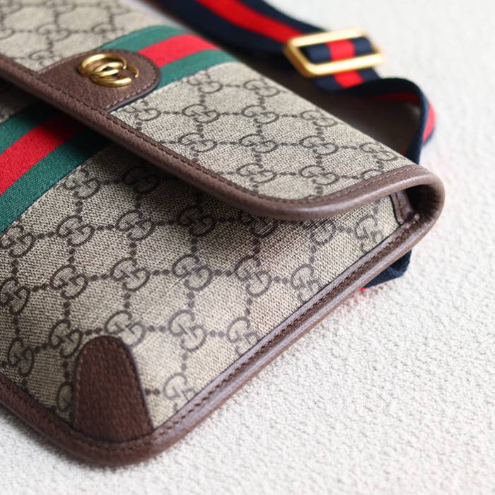 GUCCI オフィディア ウエストバッグ 黒灰 サイズ:23.9x17x3.6cm