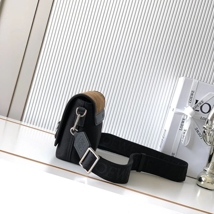 LOEWE 9170 ミニキャンバスメッセンジャー フレックス サイズ:19x14cm