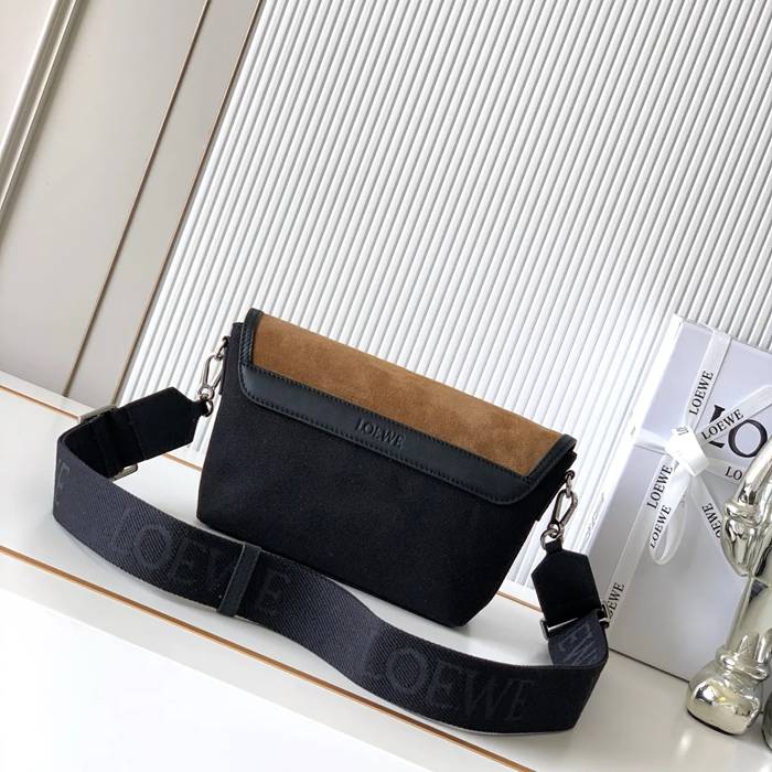 LOEWE 9170 ミニキャンバスメッセンジャー フレックス サイズ:19x14cm