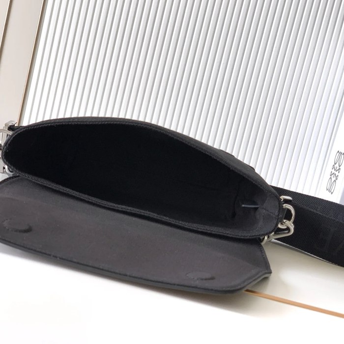 LOEWE 9170 ミニキャンバスメッセンジャー フレックス サイズ:19x14cm