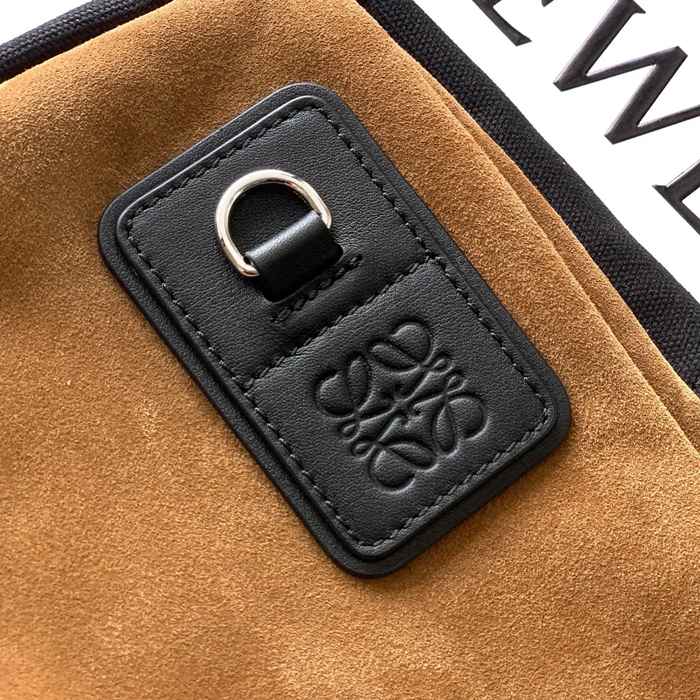 LOEWE 9171 スエードマルチバッグ フレックススリング サイズ:31x18x10cm
