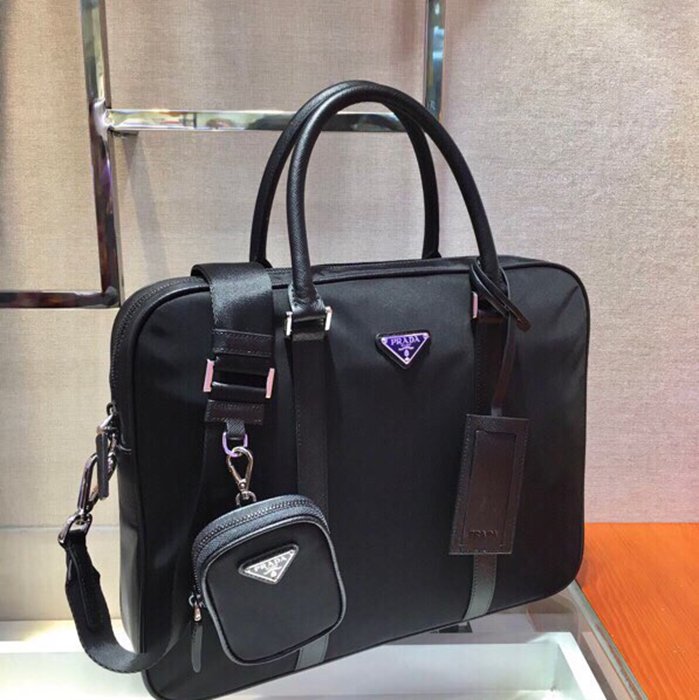 PRADA 2VE872 ブリーフケース 小バッグ付き サイズ:36x28cm