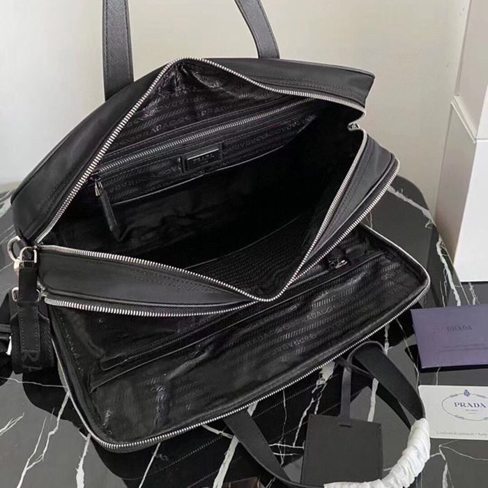 PRADA 2VE407 メンズバッグ 二層 サイズ:39x29x11cm