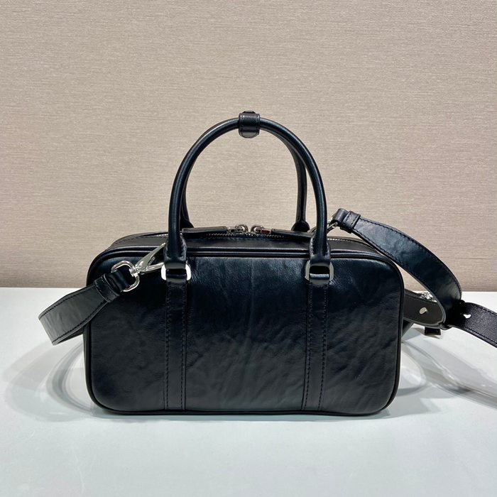 PRADA 1BB098 ボストンバッグ 小 サイズ:24x13.5cm