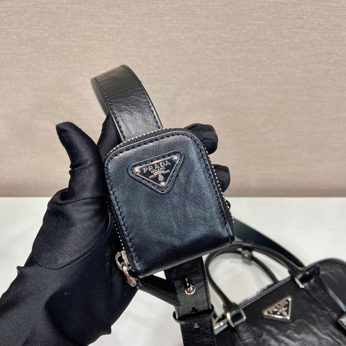 PRADA 1BB098 ボストンバッグ 小 サイズ:24x13.5cm