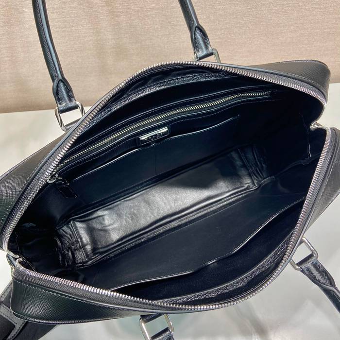 PRADA クラシック0891 ブリーフケース 黒 サイズ:38x29cm