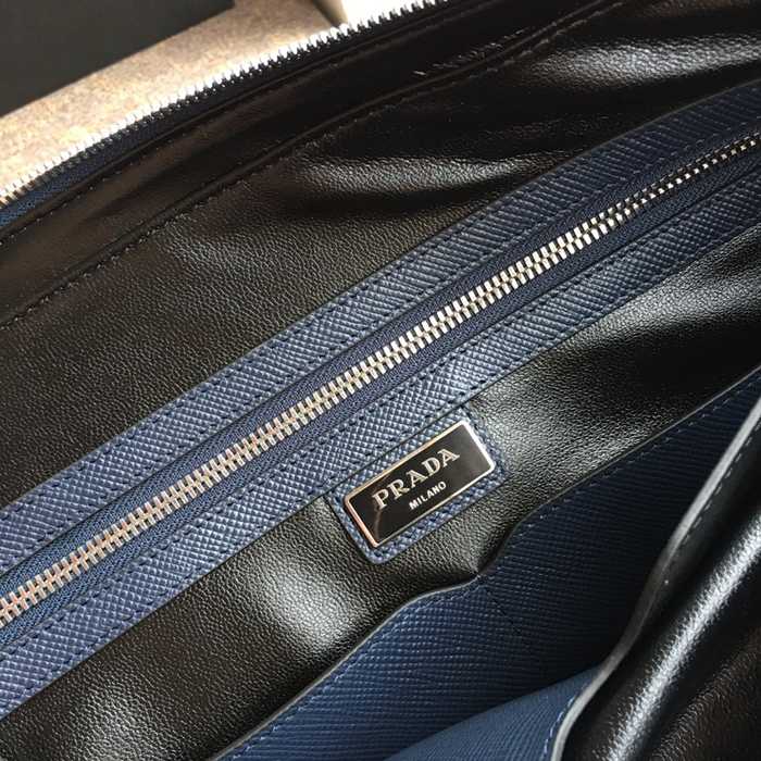 PRADA 最新メンズバッグ 0366B 青 サイズ:36.5x28cm