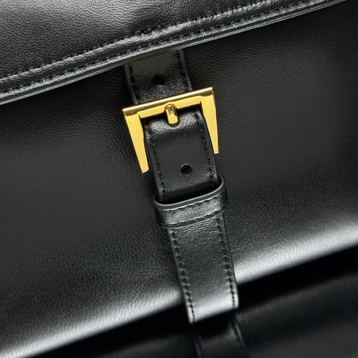 PRADA 1BD394 羊皮メッセンジャー 黒 サイズ:30x14x10cm