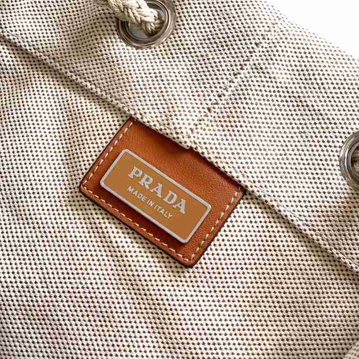 PRADA 2VY011 ストライププリントトラベルバッグ サイズ:55x34x34cm