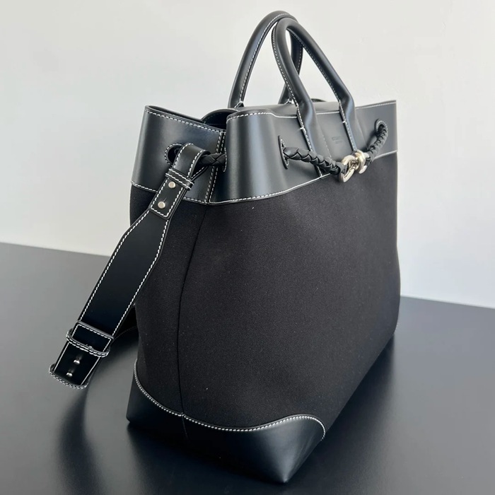 BOTTEGA VENETA BV 827066 アンディアーモ 帆布×レザー サイズ:43x39x20cm