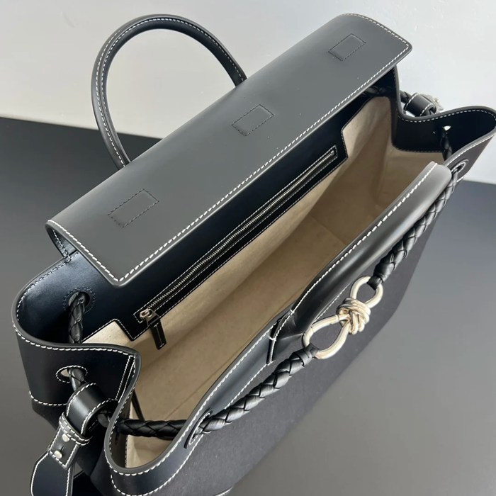 BOTTEGA VENETA BV 827066 アンディアーモ 帆布×レザー サイズ:43x39x20cm
