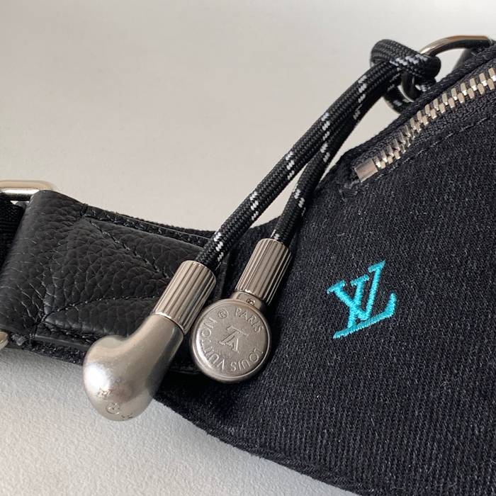 LOUIS VUITTON M13961 グラデーションデニムウエストバッグ サイズ:37x14x13cm