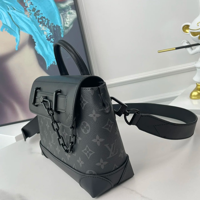 LOUIS VUITTON M46953 キャンバスメッセンジャー スチーマー 小 サイズ:25x19cm