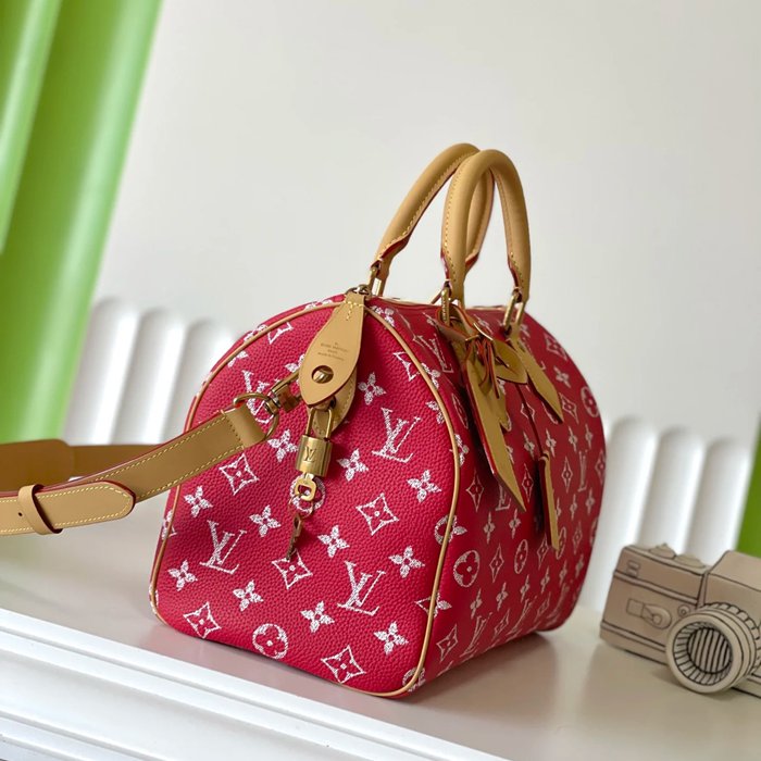 LOUIS VUITTON M14067 スピーディーP9 オールレザーまくらバッグ サイズ:30x21x17cm