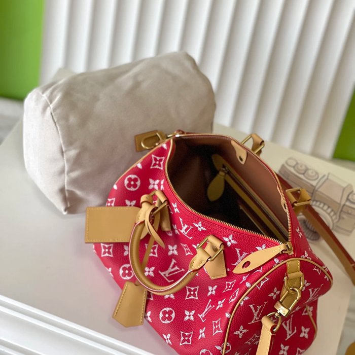 LOUIS VUITTON M14067 スピーディーP9 オールレザーまくらバッグ サイズ:30x21x17cm