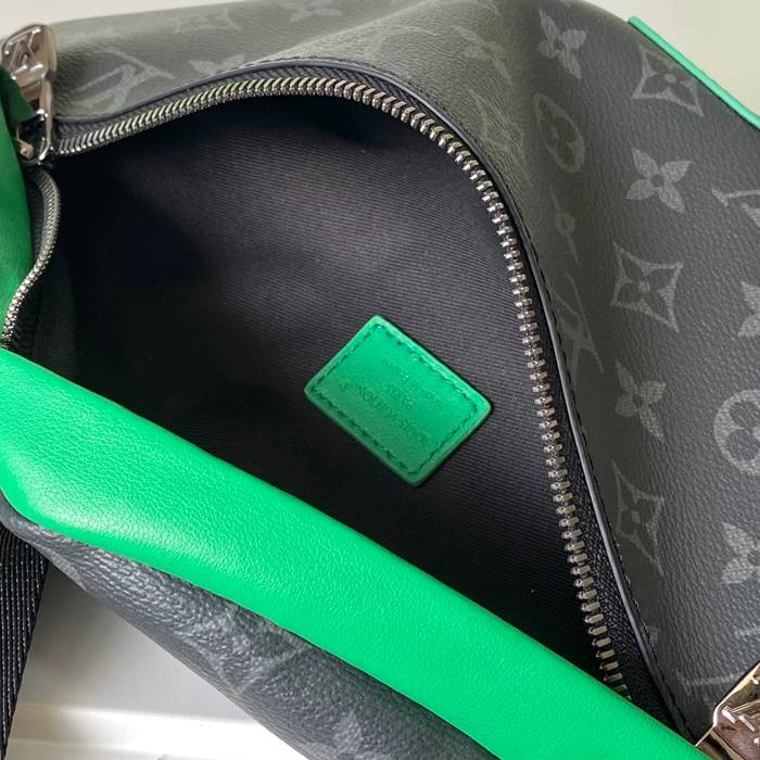 LOUIS VUITTON M25924 ディスカバリー 黒花ウエストバッグ サイズ:44x15cm