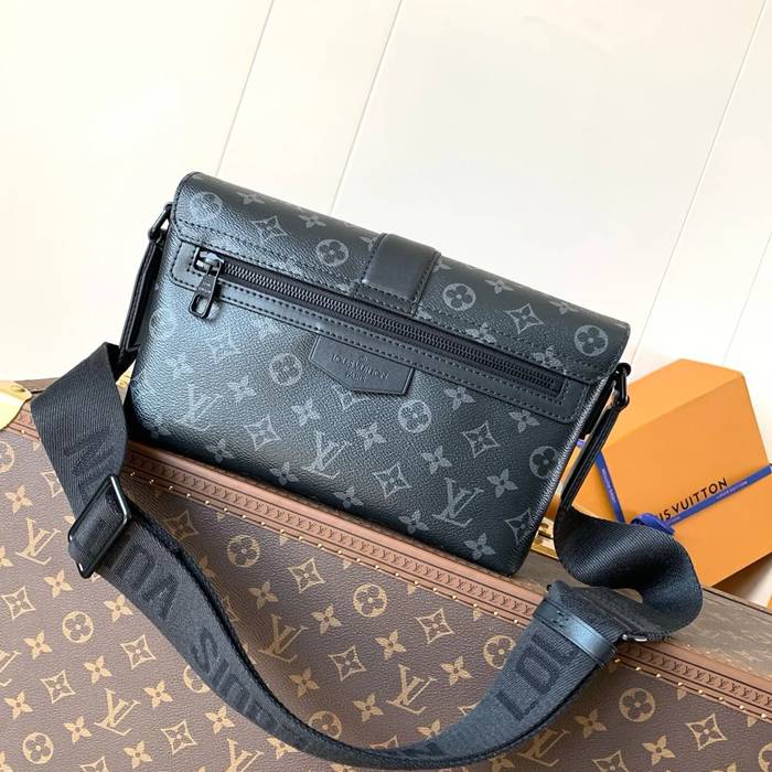 LOUIS VUITTON M46794 キャンバスメッセンジャー エスケープ 黒花 サイズ:28x16x10cm