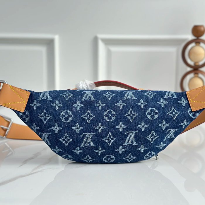 LOUIS VUITTON M27640 ブルーデニムウエストバッグ ラッシュ サイズ:30x15cm