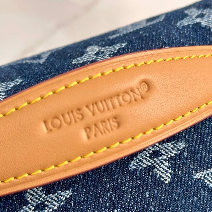 LOUIS VUITTON M27640 ブルーデニムウエストバッグ ラッシュ サイズ:30x15cm