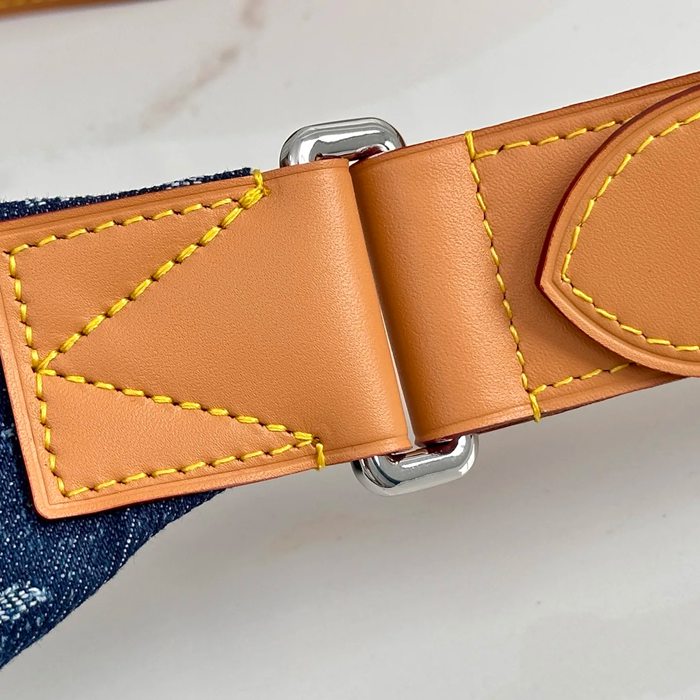 LOUIS VUITTON M27640 ブルーデニムウエストバッグ ラッシュ サイズ:30x15cm