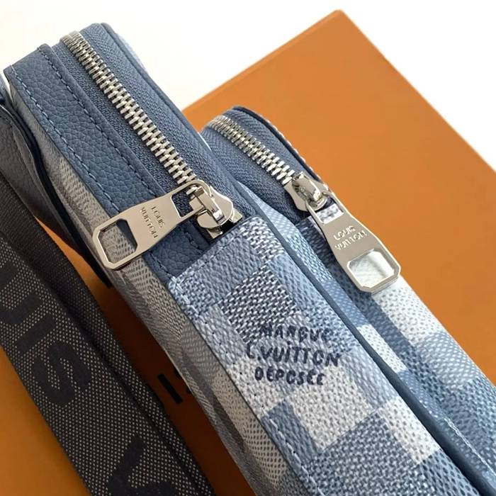 LOUIS VUITTON M28589 黒コーティングキャンバス胸バッグ サイズ:33x16x5.7cm