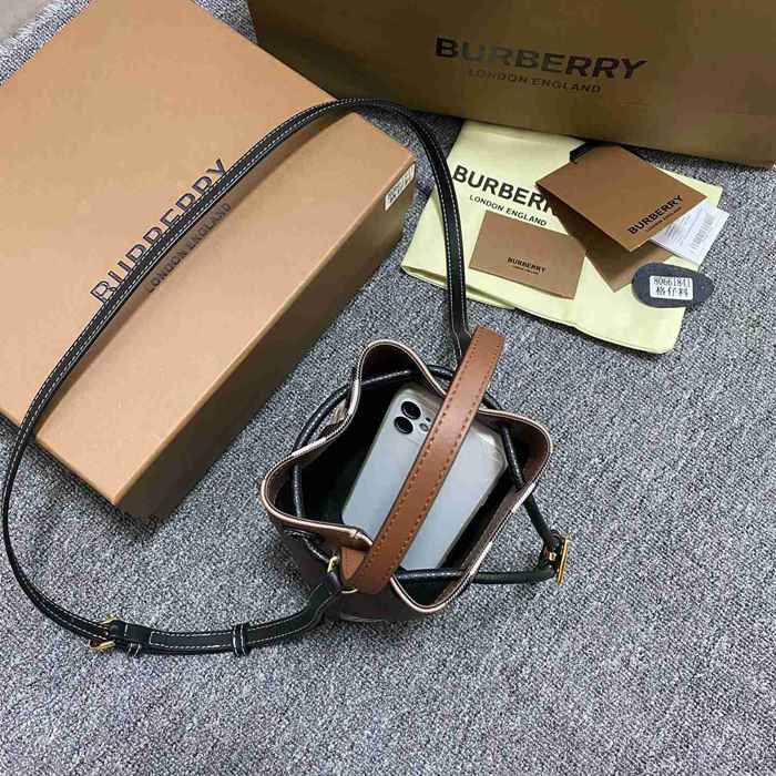 BURBERRY 1841 ブラウン バケツバッグ バケツ 18x16x11cm サイズ:18x16x11cm