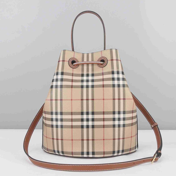 BURBERRY 59611 ブラウン 斜め掛けバッグ クラシックチェック 26x26x16cm サイズ:26x26x16cm