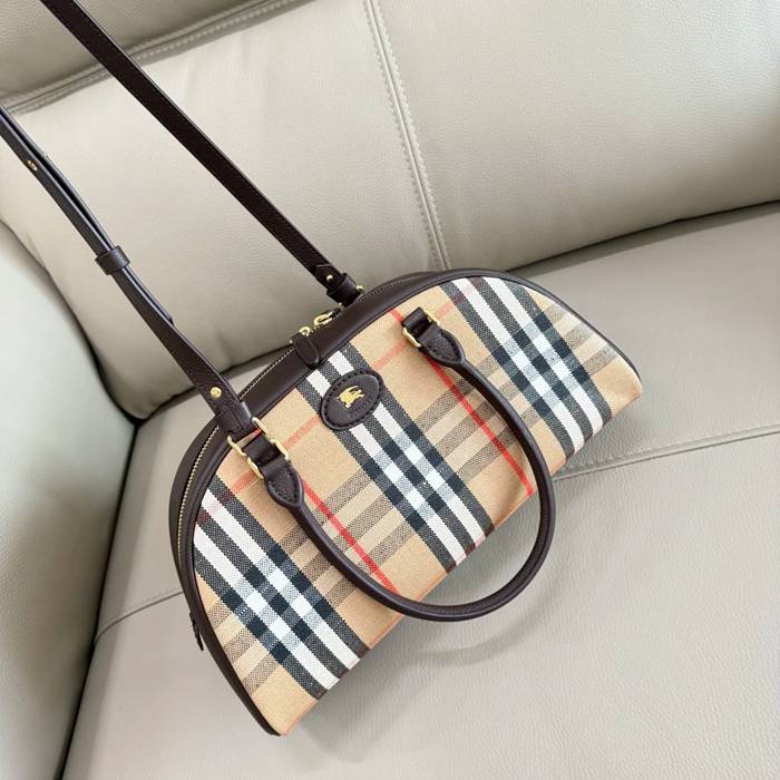 BURBERRY 2343 カーフスキン チェック 斜め掛けバッグ クラシックチェック 34x17x12cm サイズ:34x17x12cm
