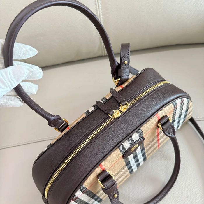 BURBERRY 2343 カーフスキン チェック 斜め掛けバッグ クラシックチェック 34x17x12cm サイズ:34x17x12cm