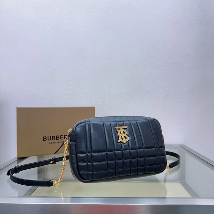 BURBERRY 0211 ラムレザー 斜め掛けバッグ TB 24x15cm サイズ:24x15cm