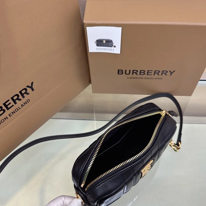 BURBERRY 0481 ラムレザー 斜め掛けバッグ TB 19x11cm サイズ:19x11cm