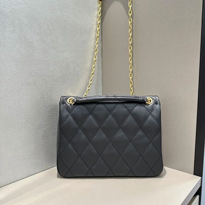 BURBERRY 2471 カーフスキン ゴールド 斜め掛けバッグ カーフスキン 27x21cm サイズ:27x21cm