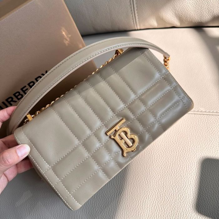 BURBERRY 5111 ラムレザー チェック 斜め掛けバッグ クラシックチェック 23x13cm サイズ:23x13cm