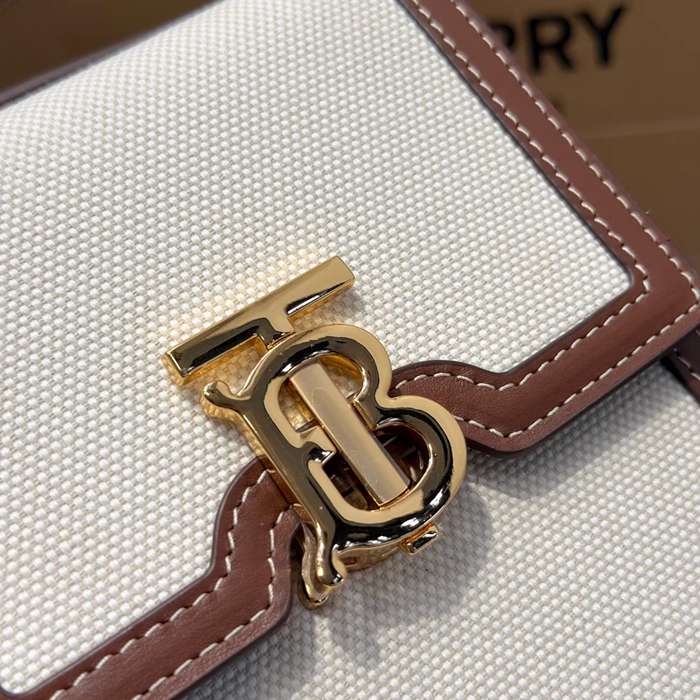 BURBERRY 8991 キャンバス 斜め掛けバッグ TB 19x14cm サイズ:19x14cm