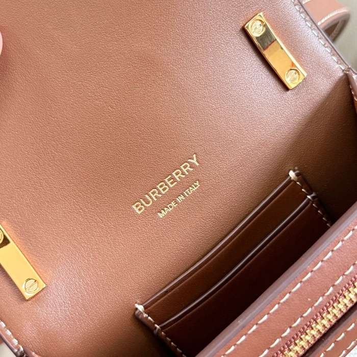 BURBERRY 8991 キャンバス 斜め掛けバッグ TB 19x14cm サイズ:19x14cm
