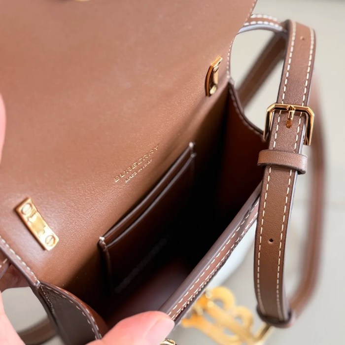 BURBERRY 8991 キャンバス 斜め掛けバッグ TB 19x14cm サイズ:19x14cm
