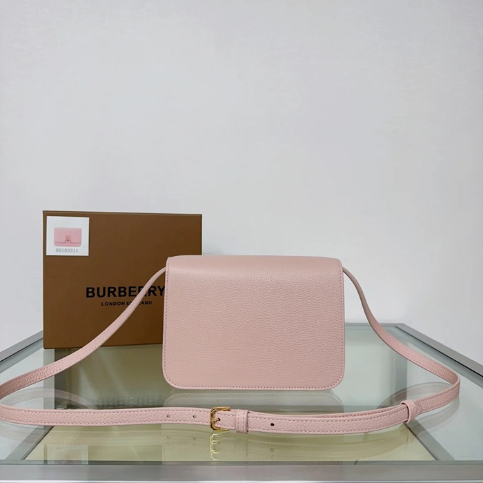 BURBERRY 3311 粒紋レザー 斜め掛けバッグ TB 21x16cm サイズ:21x16cm