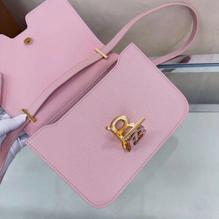 BURBERRY 3311 粒紋レザー 斜め掛けバッグ TB 21x16cm サイズ:21x16cm