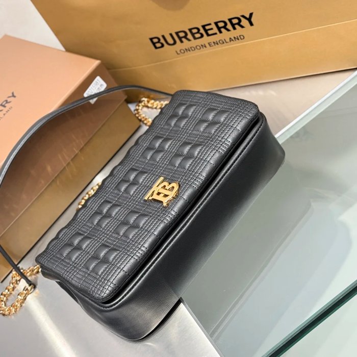 BURBERRY 5981 ラムレザー 斜め掛けバッグ TB 28x17cm サイズ:28x17cm