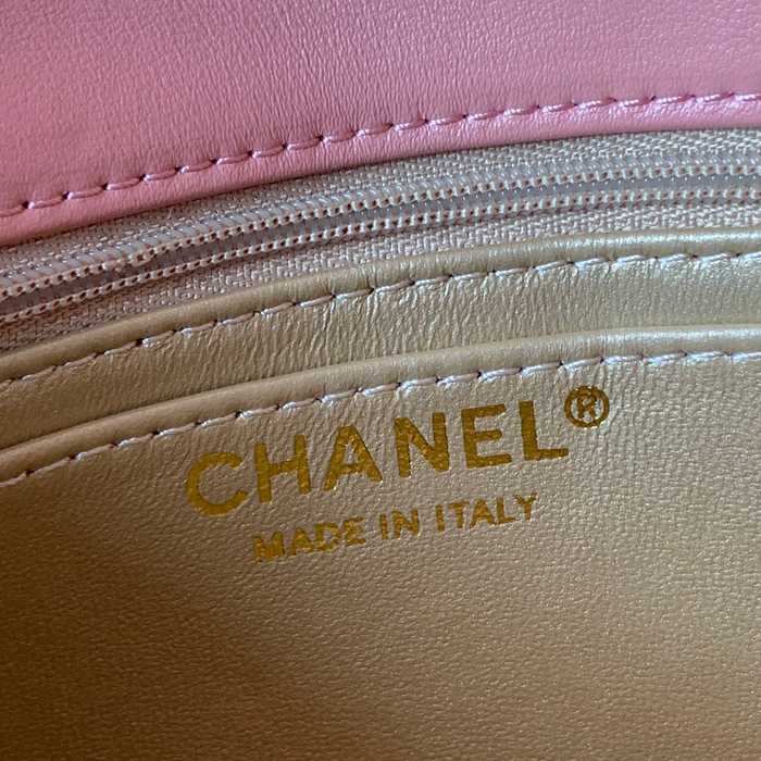 CHANEL AS1786 ラムレザー ゴールド ショルダーバッグ ファッショナブル 18×13×7cm サイズ:18×13×7cm